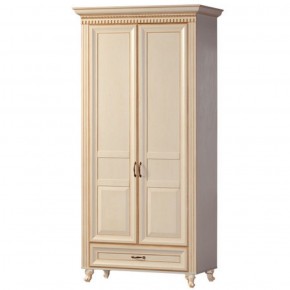 Шкаф для одежды 2-х дверный №471 Марлен Кремовый белый в Миассе - miass.mebel-74.com | фото