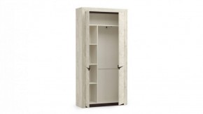 Шкаф для одежды 33.18 "Лючия" (бетон пайн белый / венге / белый) в Миассе - miass.mebel-74.com | фото
