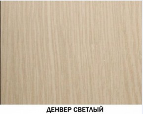 Шкаф для одежды №609 "Инна" Денвер светлый (*без полок) в Миассе - miass.mebel-74.com | фото