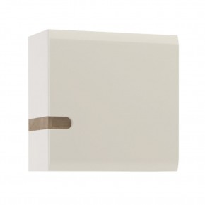 Шкаф навесной 1D/TYP 65, LINATE ,цвет белый/сонома трюфель в Миассе - miass.mebel-74.com | фото
