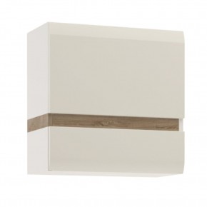 Шкаф навесной 1D/TYP 66, LINATE ,цвет белый/сонома трюфель в Миассе - miass.mebel-74.com | фото