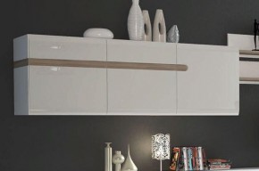 Шкаф навесной 3D/TYP 67, LINATE ,цвет белый/сонома трюфель в Миассе - miass.mebel-74.com | фото