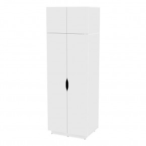 Шкаф "Аврора (H37)" (Белый) в Миассе - miass.mebel-74.com | фото