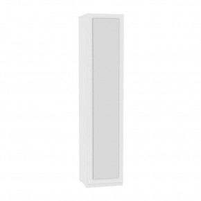 Шкаф с зеркалом R-198х45х60-1-PO-M (Риал) Белый в Миассе - miass.mebel-74.com | фото