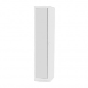 Шкаф с зеркалом R-198х45х60-2-TR-M (Риал) Белый в Миассе - miass.mebel-74.com | фото