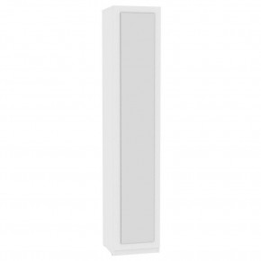 Шкаф с зеркалом R-230х45х60-1-PO-M (Риал) Белый в Миассе - miass.mebel-74.com | фото