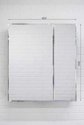 Шкаф-зеркало Bruno 60 левый/правый Домино (DBr2902HZ) в Миассе - miass.mebel-74.com | фото