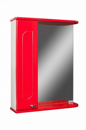 Шкаф-зеркало Радуга Красный 50 левый АЙСБЕРГ (DA1122HZR) в Миассе - miass.mebel-74.com | фото