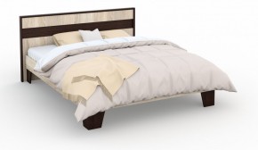 Спальня Эшли Кровать 160 без основания под матрас Венге/Дуб сонома в Миассе - miass.mebel-74.com | фото