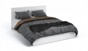 Спальня Йорк Кровать 160 с подъемным механизмом Белый жемчуг/Белый глянец в Миассе - miass.mebel-74.com | фото
