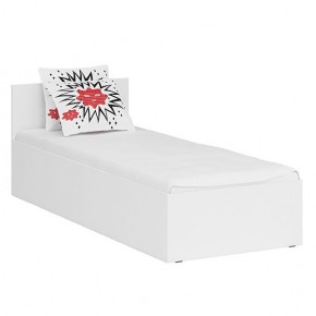 Стандарт Кровать 0800, цвет белый, ШхГхВ 83,5х203,5х70 см., сп.м. 800х2000 мм., без матраса, основание есть в Миассе - miass.mebel-74.com | фото