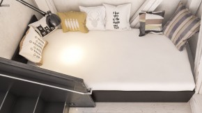 Стандарт Кровать 0900, цвет венге, ШхГхВ 93,5х203,5х70 см., сп.м. 900х2000 мм., без матраса, основание есть в Миассе - miass.mebel-74.com | фото