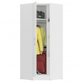 Стандарт Шкаф угловой, цвет белый, ШхГхВ 81,2х81,2х200 см., универсальная дверь, боковина для соединения со шкафами глубиной 52 см. в Миассе - miass.mebel-74.com | фото