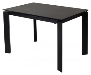 Стол CORNER 120 MATT BLACK MARBLE SOLID CERAMIC / BLACK, ®DISAUR в Миассе - miass.mebel-74.com | фото