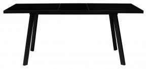 Стол ФИН 120 Черный, стекло/ Черный каркас М-City в Миассе - miass.mebel-74.com | фото