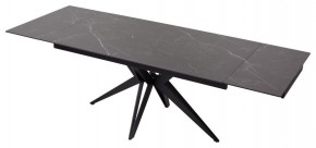 Стол FORIO 160 MATT BLACK MARBLE SOLID CERAMIC / BLACK, ®DISAUR в Миассе - miass.mebel-74.com | фото
