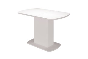 Стол обеденный Соренто 2 раздвижной (Белый) в Миассе - miass.mebel-74.com | фото