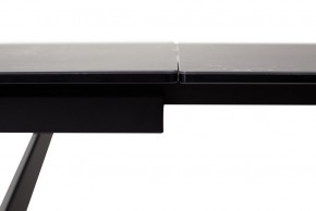 Стол RIETI 200 NERO KL-116 Черный мрамор матовый, итальянская керамика/ черный каркас, ®DISAUR в Миассе - miass.mebel-74.com | фото