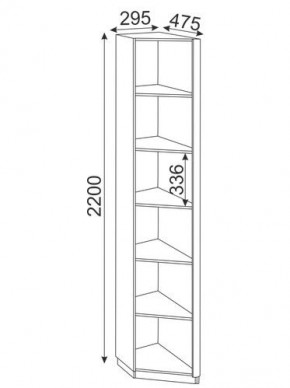 Угловая секция Глэдис М25 (ЯШС/Белый) в Миассе - miass.mebel-74.com | фото