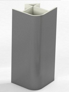 Угловое соединение для цоколя 90 гр. h150 мм (Алюминий, Белый, Черный, Сонома) в Миассе - miass.mebel-74.com | фото