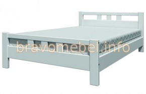 ВЕРОНИКА-2 Кровать из массива 900 (Белый античный) в Миассе - miass.mebel-74.com | фото