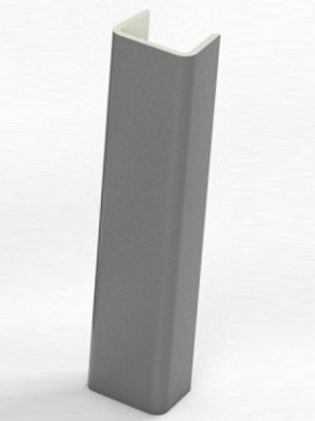 Торцевая заглушка  для цоколя h100 мм (Алюминий, Белый, Черный, Сонома) в Миассе - miass.mebel-74.com | фото