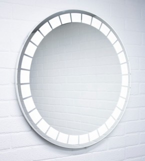 Зеркало Маскат 700х700 с подсветкой Домино (GL7057Z) в Миассе - miass.mebel-74.com | фото