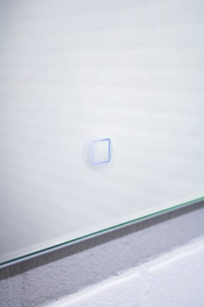 Зеркало Quadro 100 alum (линза) с подсветкой Sansa (SQL1030Z) в Миассе - miass.mebel-74.com | фото